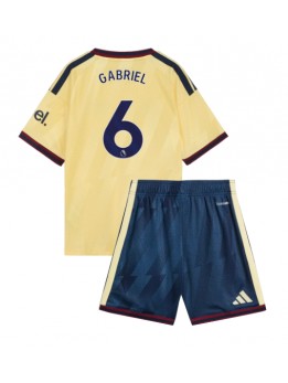 Arsenal Gabriel Magalhaes #6 Replika Tredje Kläder Barn 2026-27 Kortärmad (+ byxor)